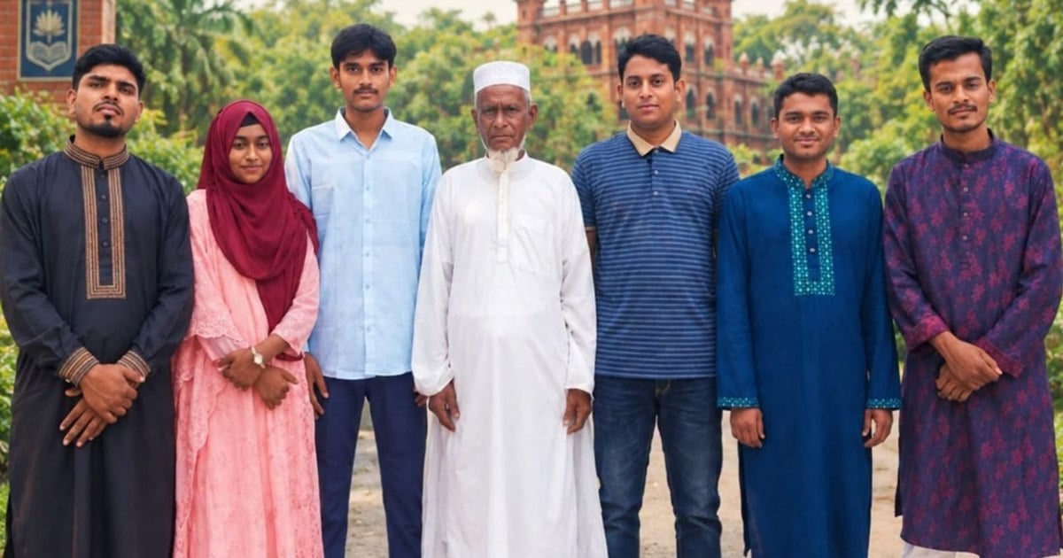 এক বাবার ৬ সন্তান ঢাকা বিশ্ববিদ্যালয়ে, ছায়েদ উল্লাহর স্বপ্নপূরণের গল্প