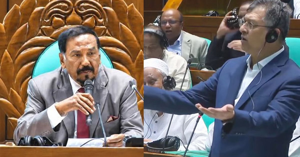 আপনি কী বিরোধী দলকে ওয়াকআউট করাতে চান, স্বরাষ্ট্রমন্ত্রীকে স্পিকারের প্রশ্ন