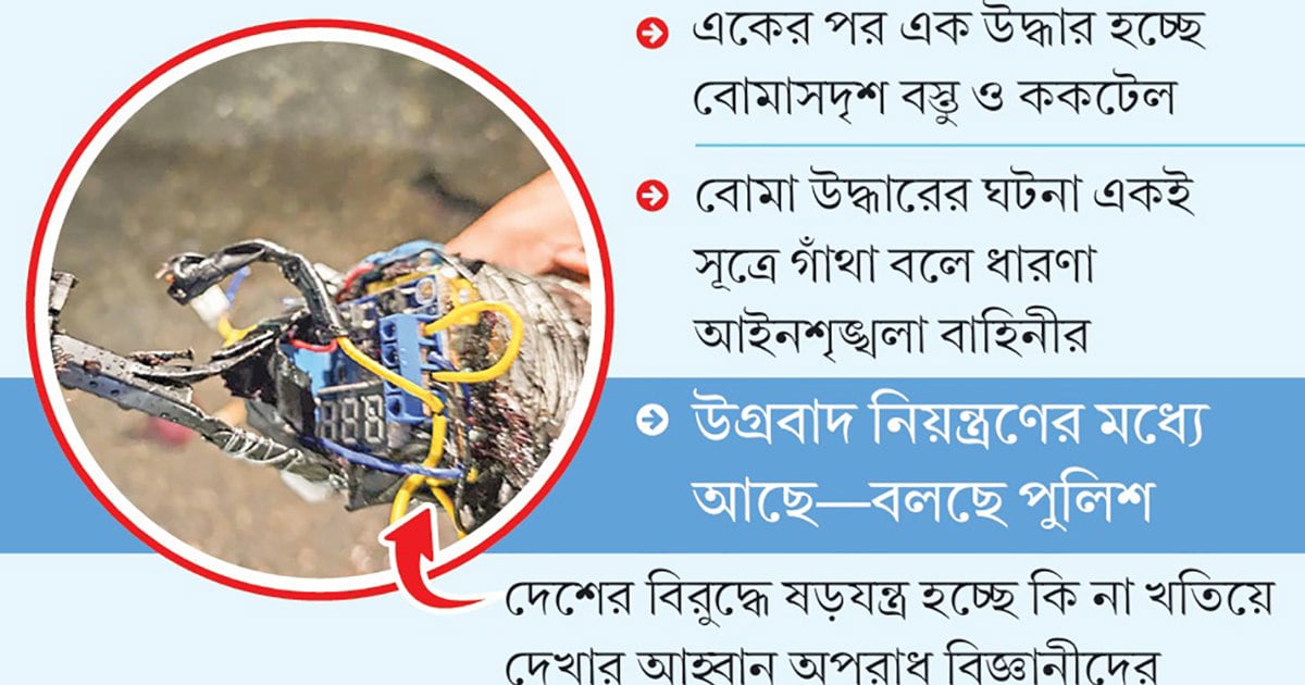সারা দেশে বোমা উদ্ধারের নেপথ্যে