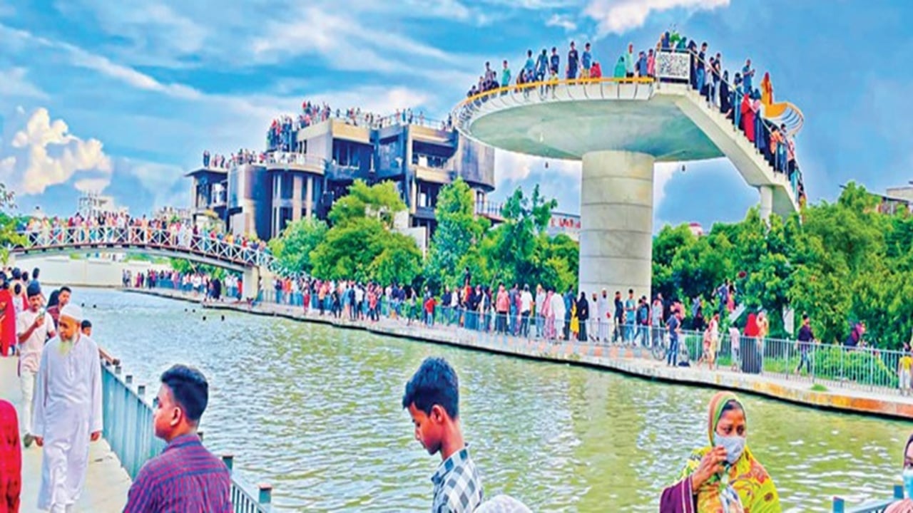 জবরদখলের জমিতে নিজাম হাজারীর বিলাসবহুল বাগানবাড়ি