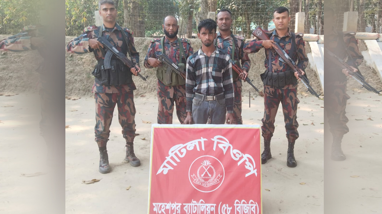মহেশপুর সীমান্তে ভারতীয় নাগরিক আটক