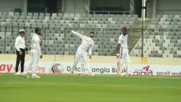 নাঈমের ঘূর্ণিতে ২৪৫ রানে অলআউট ওয়েস্ট ইন্ডিজ