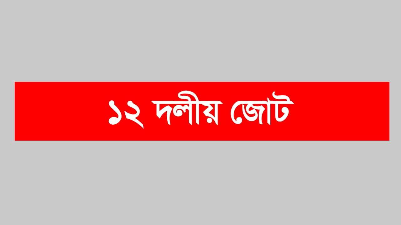 দেশের প্রয়োজনে প্রতিজ্ঞাবদ্ধ ১২ দলীয় জোট