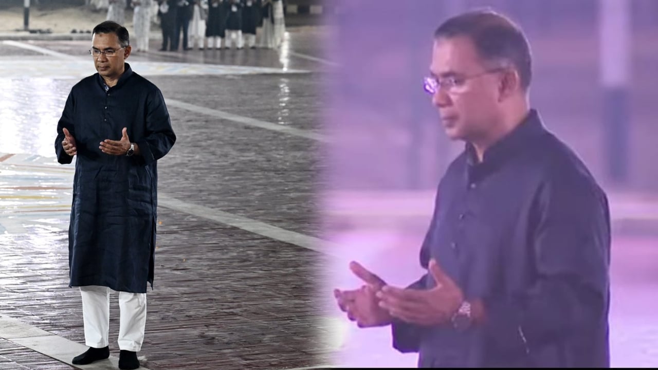 প্রথমবারের মতো কোনো সরকারপ্রধান পুষ্পস্তবক অর্পণ শেষে দোয়া করলেন