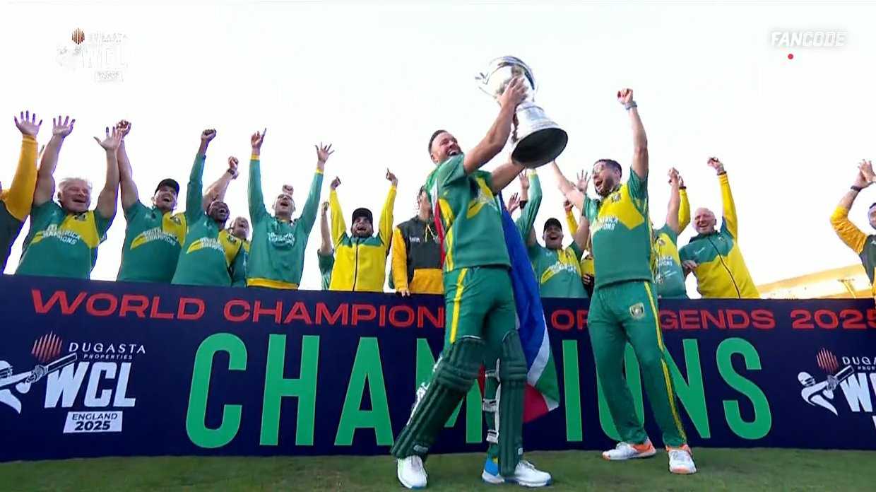 পাকিস্তানকে হারিয়ে দক্ষিণ আফ্রিকা চ্যাম্পিয়ন