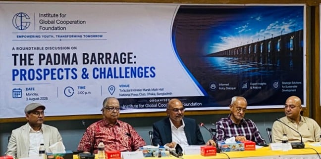 পদ্মা ব্যারেজ সম্পন্ন হলে দশমিক ৫ থেকে ১ শতাংশ প্রবৃদ্ধি যোগ হবে