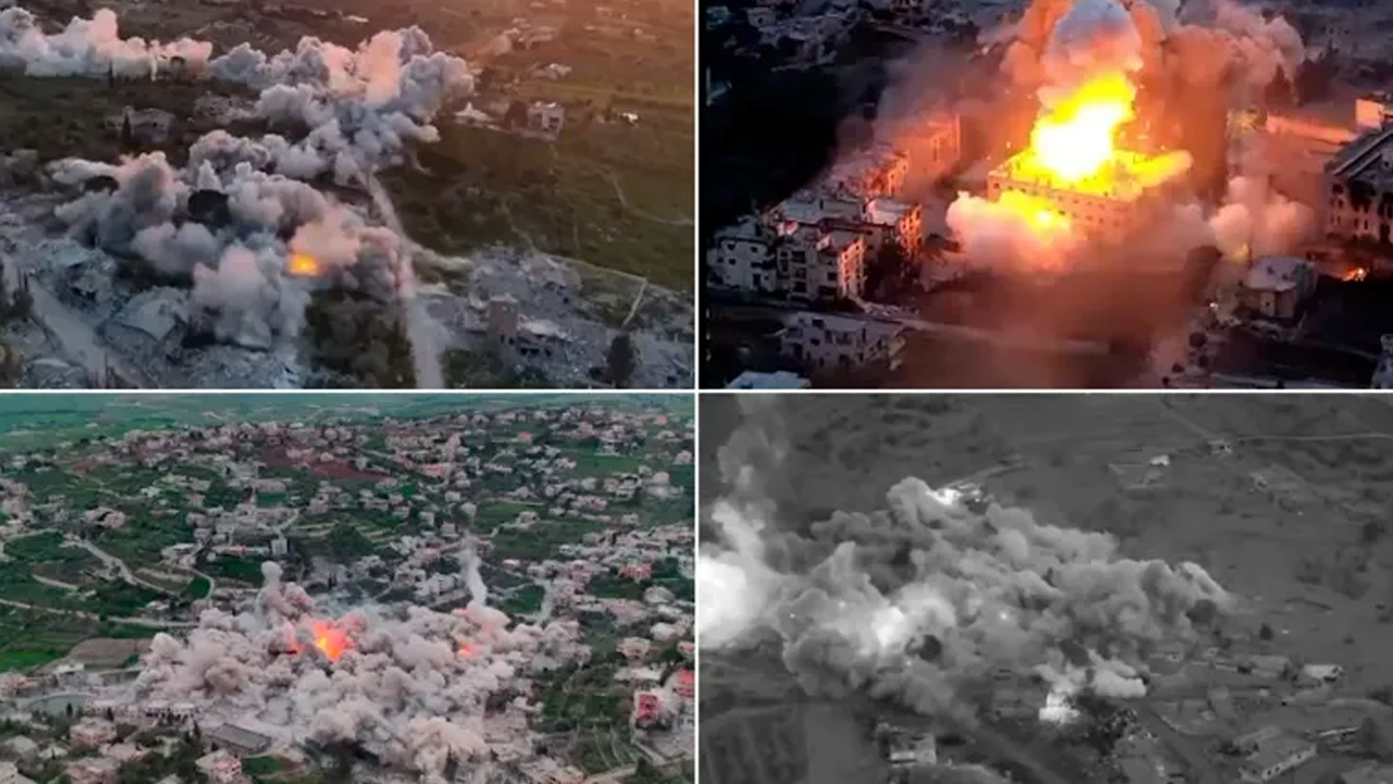 ধ্বংসস্তূপে পরিণত লেবাননের বিনতে জুবাইল শহর