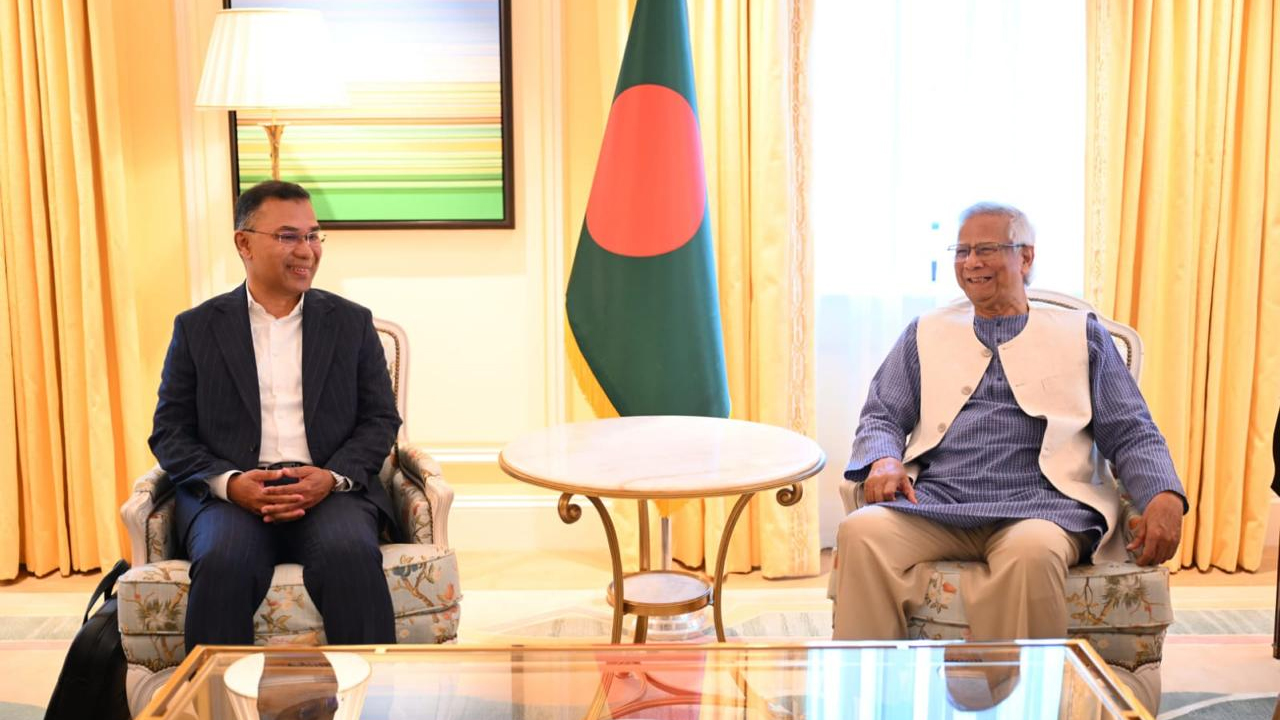 প্রধান উপদেষ্টার সঙ্গে তারেক রহমানের বৈঠক