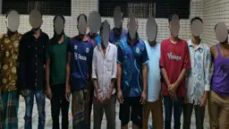তেজগাঁও এলাকায় অভিযান, বিভিন্ন অপরাধে গ্রেপ্তার ৫৯