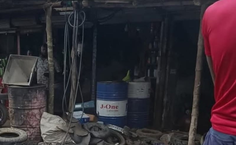 বোরহানউদ্দিনে চাকা বিস্ফোরণে অটোরিকশা চালক নিহত