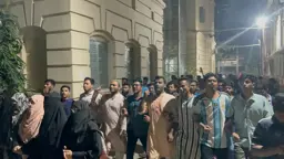 পশু জবাইয়ে নিষেধাজ্ঞার প্রতিবাদে জকসুর বিক্ষোভ, প্রশাসনকে ২৪ ঘণ্টার আলটিমেটাম