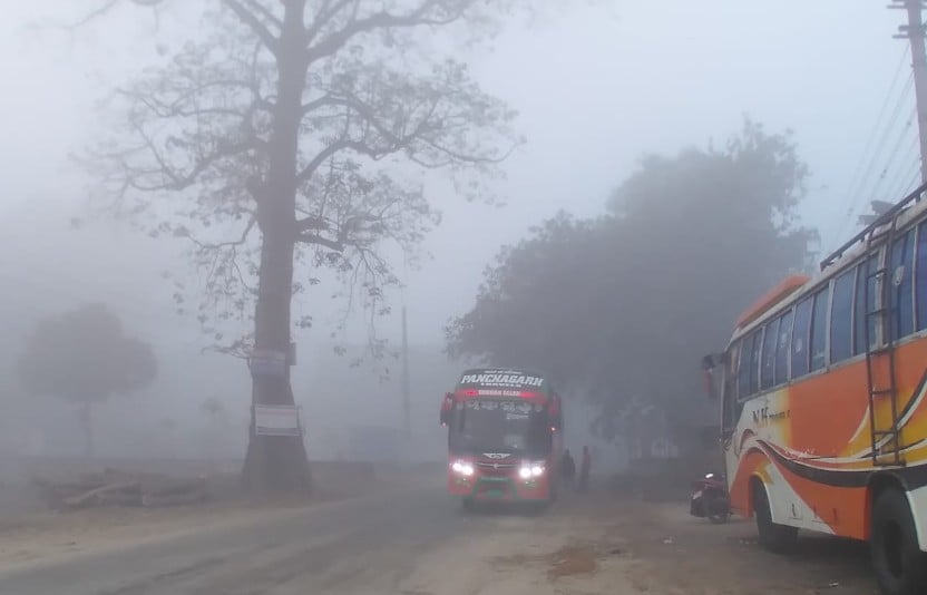 আজ তেঁতুলিয়ায় তাপমাত্রা ৭ ডিগ্রি সেলসিয়াস