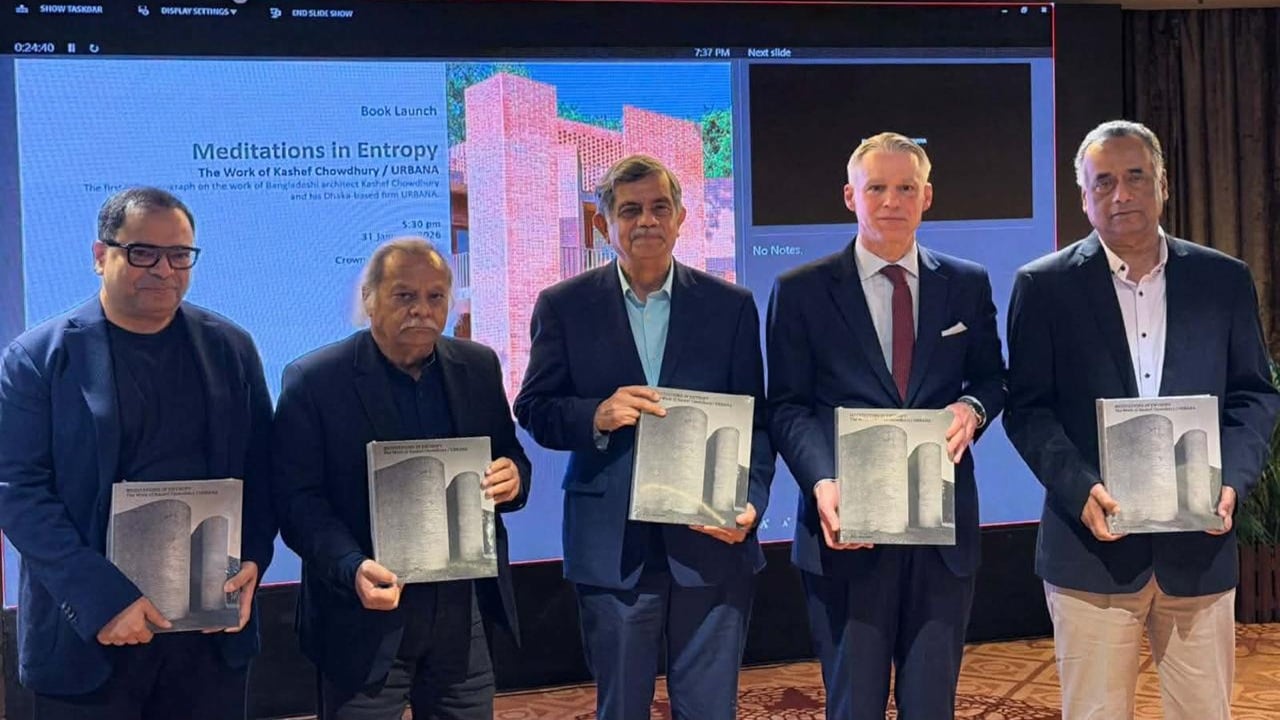 স্থপতি কাশেফ চৌধুরীর বইয়ে তুলে ধরা হয়েছে সীমিত সম্পদে মনোরম স্থাপত্যের রহস্য