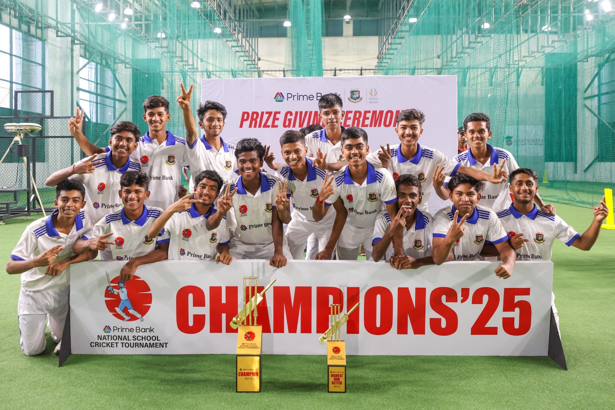 টস ভাগ্যে স্কুল ক্রিকেটের শিরোপা কুমিল্লা মডার্ন হাইস্কুলের