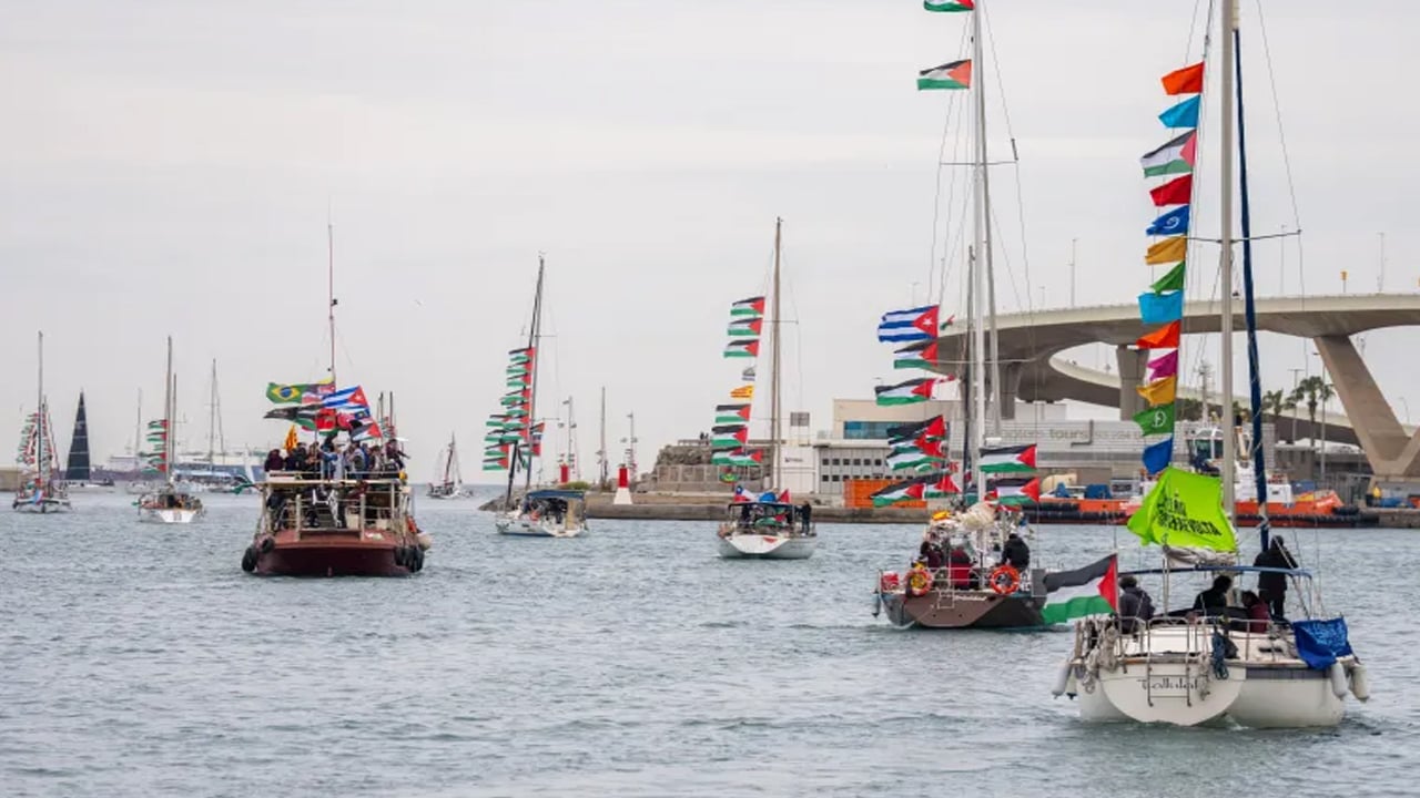 গাজাগামী ত্রাণবহরে হানা দিলো ইসরাইল