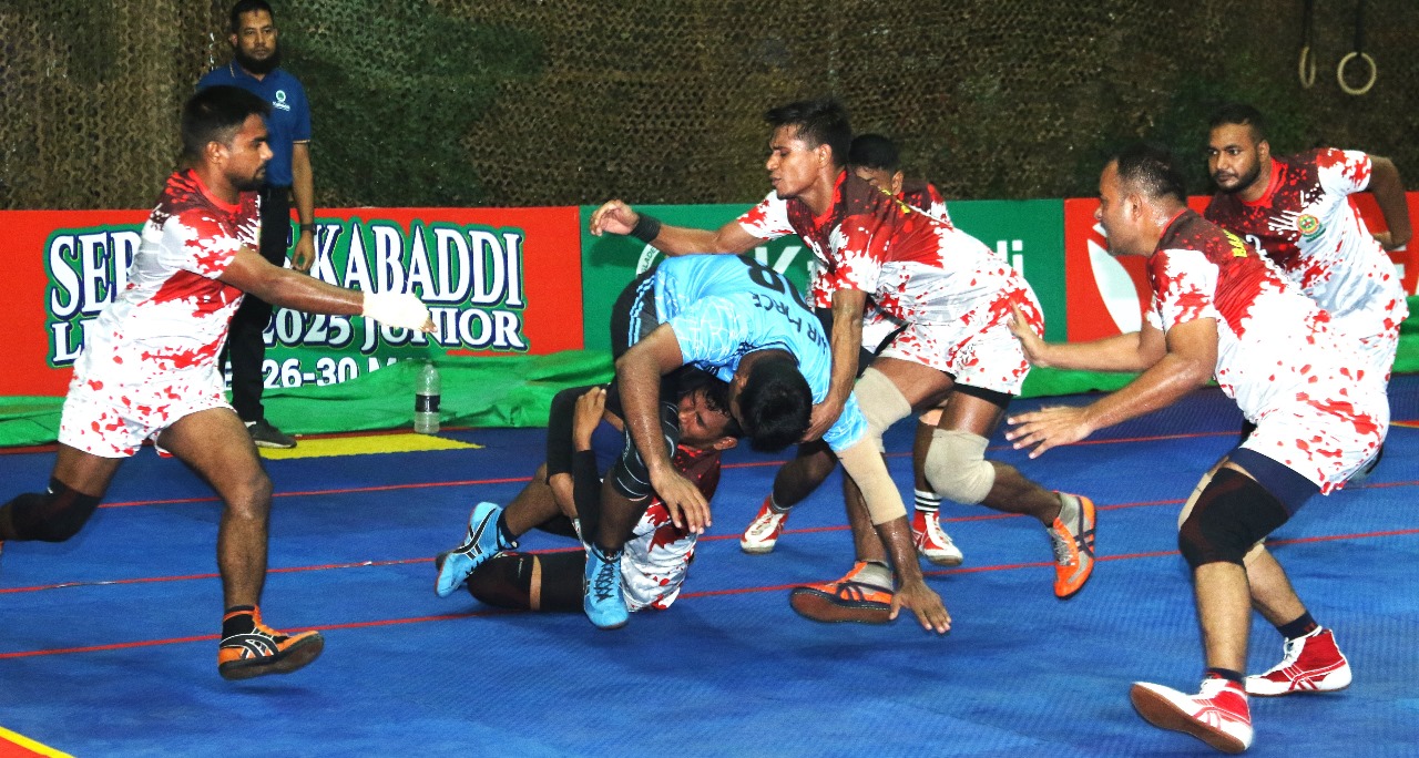 জুনিয়র সার্ভিসেস কাবাডি লিগের সেমিফাইনাল লাইনআপ চূড়ান্ত