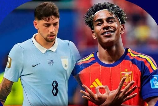 ভাগ্য নির্ধারণী ম্যাচে স্পেনের সামনে উরুগুয়ে