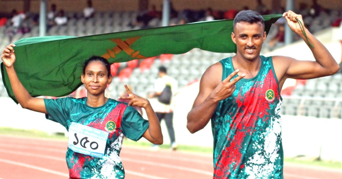 ২০০ মিটার স্প্রিন্টে তারেক-শরীফার স্বর্ণ