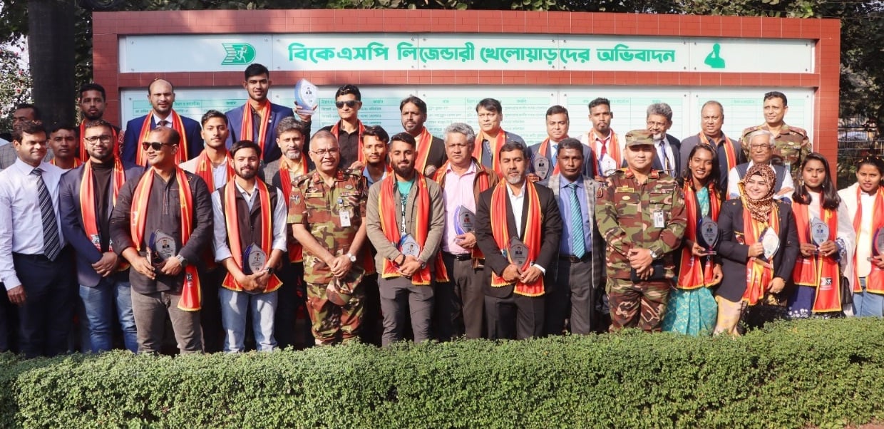 বিকেএসপিতে লিজেন্ডদের নামফলক উন্মোচন