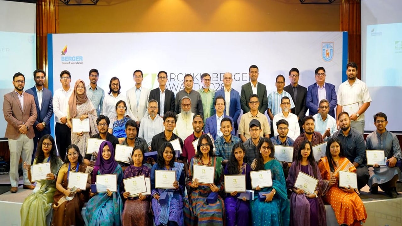 বার্জার পেইন্টস-খুবির আয়োজনে ‘আর্ককেইউ-বার্জার অ্যাওয়ার্ড ২০২৬’ অনুষ্ঠিত
