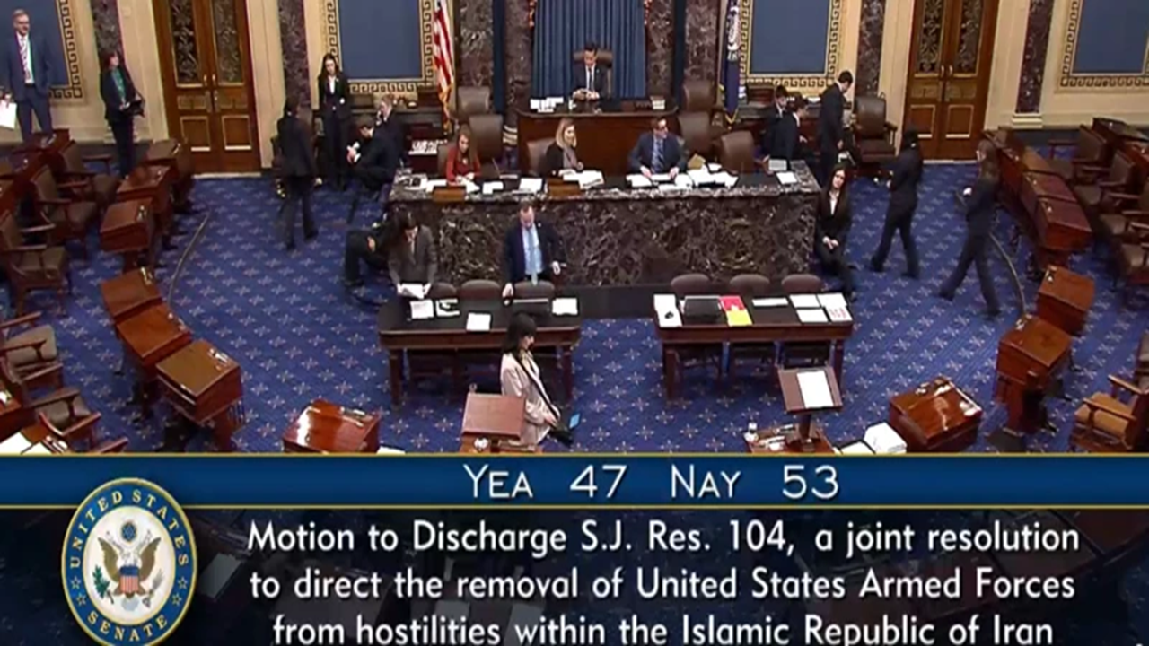 ট্রাম্পের যুদ্ধক্ষমতা সীমিত করার উদ্যোগ ব্যর্থ