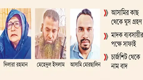 মাদক মামলার আসামিকে বিদেশে পালাতে সহায়তা