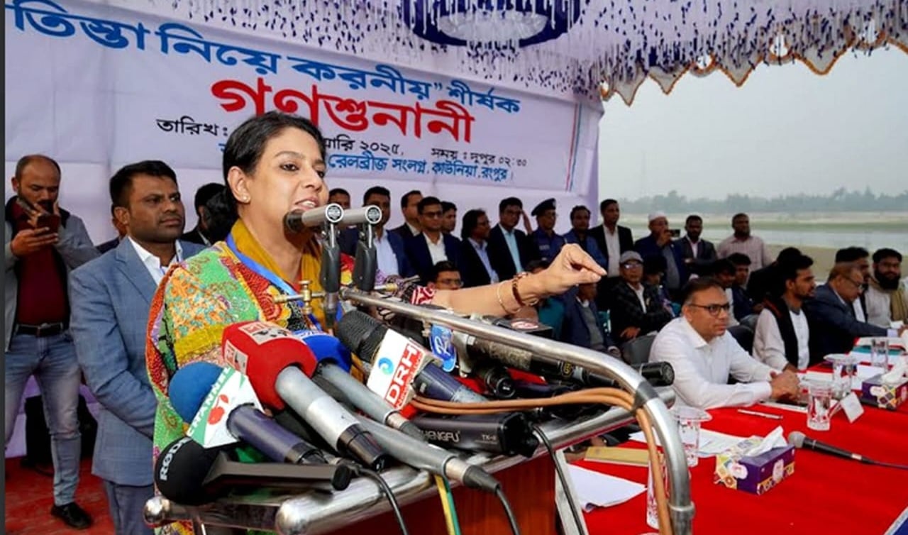 মার্চেই শুরু হবে তিস্তার ভাঙ্গনরোধের কাজ: রিজওয়ানা হাসান