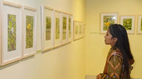 অ্যালিয়ঁস ফ্রঁসেজে তন্ময়ের একক চিত্র প্রদর্শনী ‘সবুজের বৈভব’ শুরু