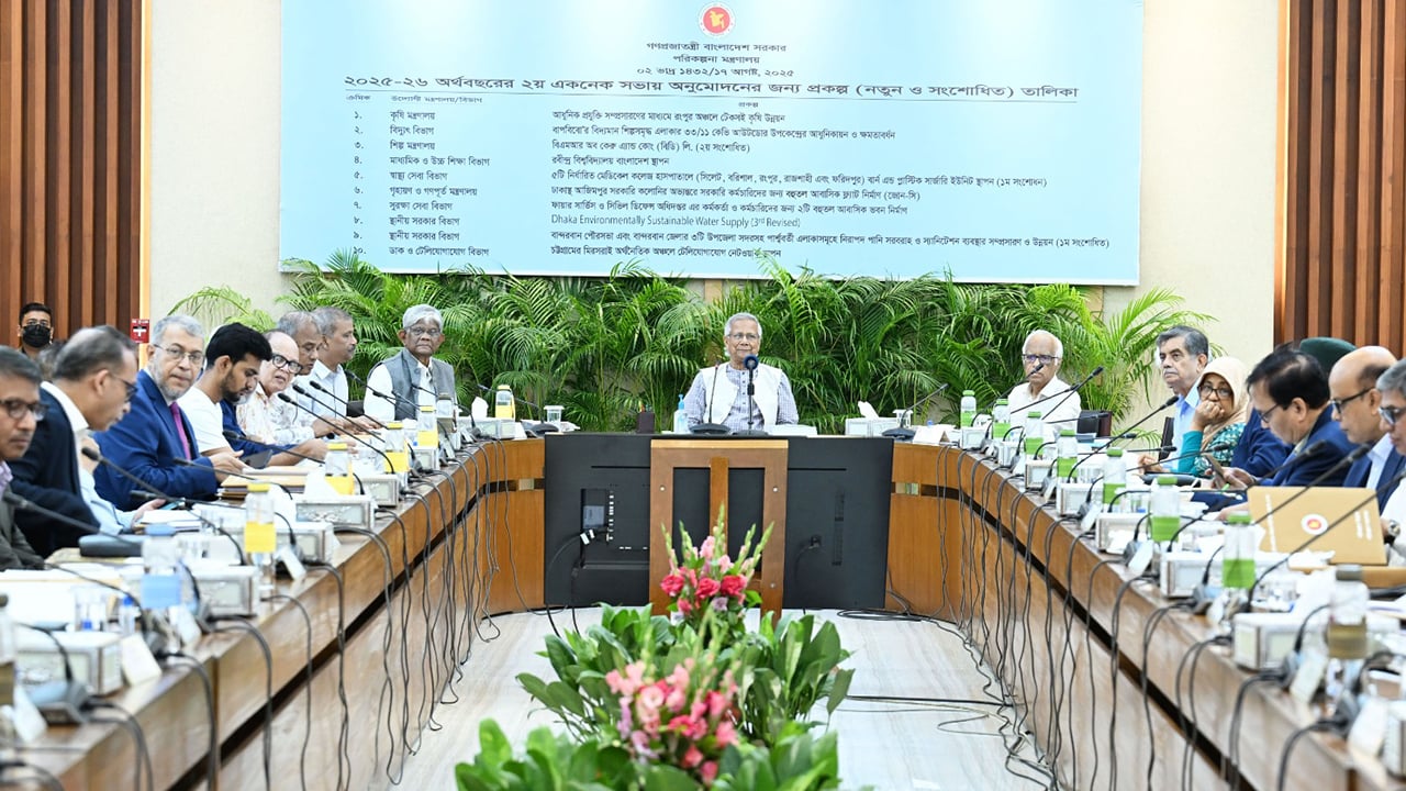 একনেকে ৭ হাজার ৭১২ কোটি টাকার ১১ প্রকল্প অনুমোদন