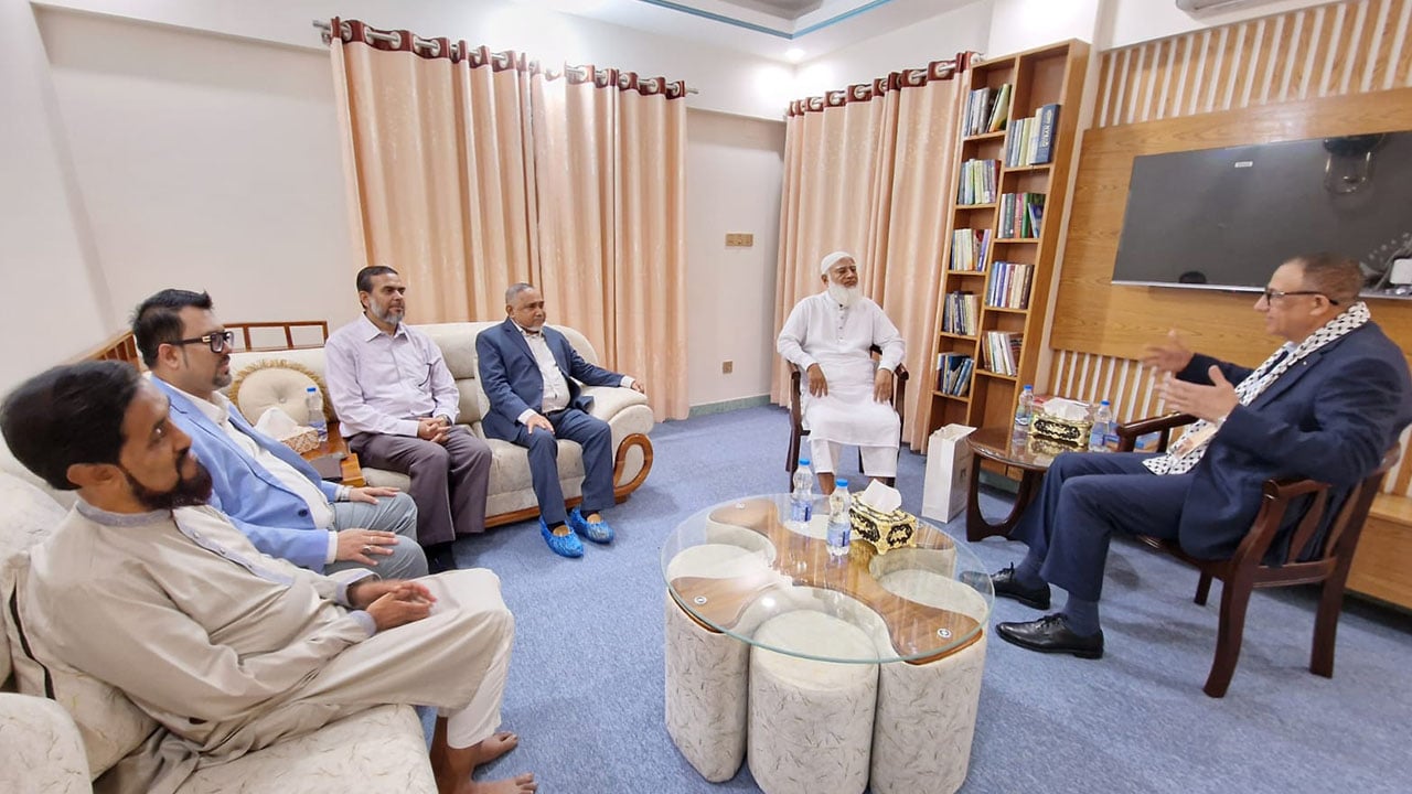 জামায়াত আমিরের সঙ্গে ফিলিস্তিনের রাষ্ট্রদূতের সাক্ষাৎ