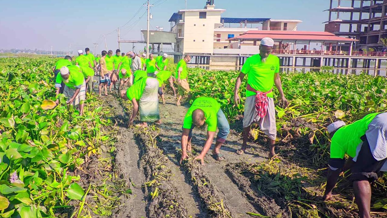 জামায়তের উদ্যোগে ৬ কিলোমিটার সংযোগ সড়ক পরিষ্কার