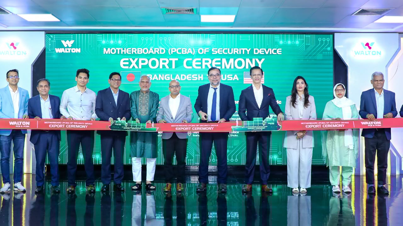 আমেরিকায় সিকিউরিটি ডিভাইসের মাদারবোর্ড রপ্তানি করছে ওয়ালটন