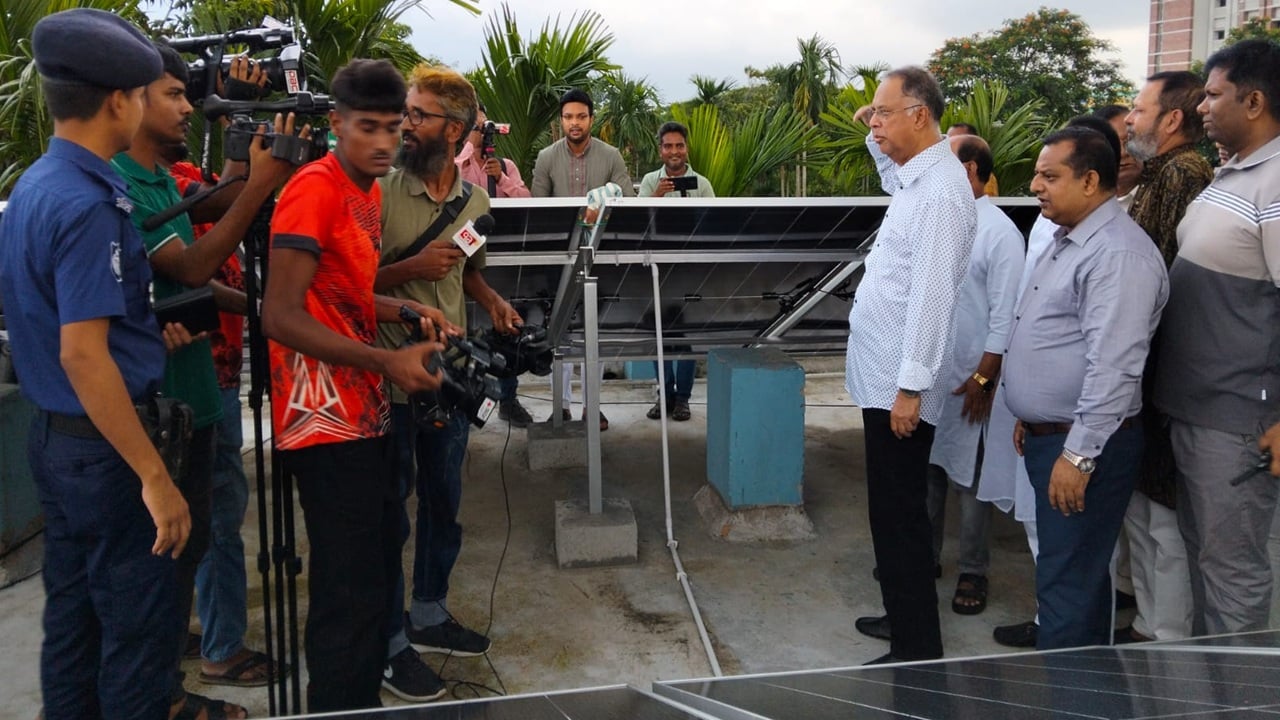 ১৫০ কিলোওয়াট রুফটপ সোলারের উদ্বোধন, মডেল হবে সিরাজগঞ্জ