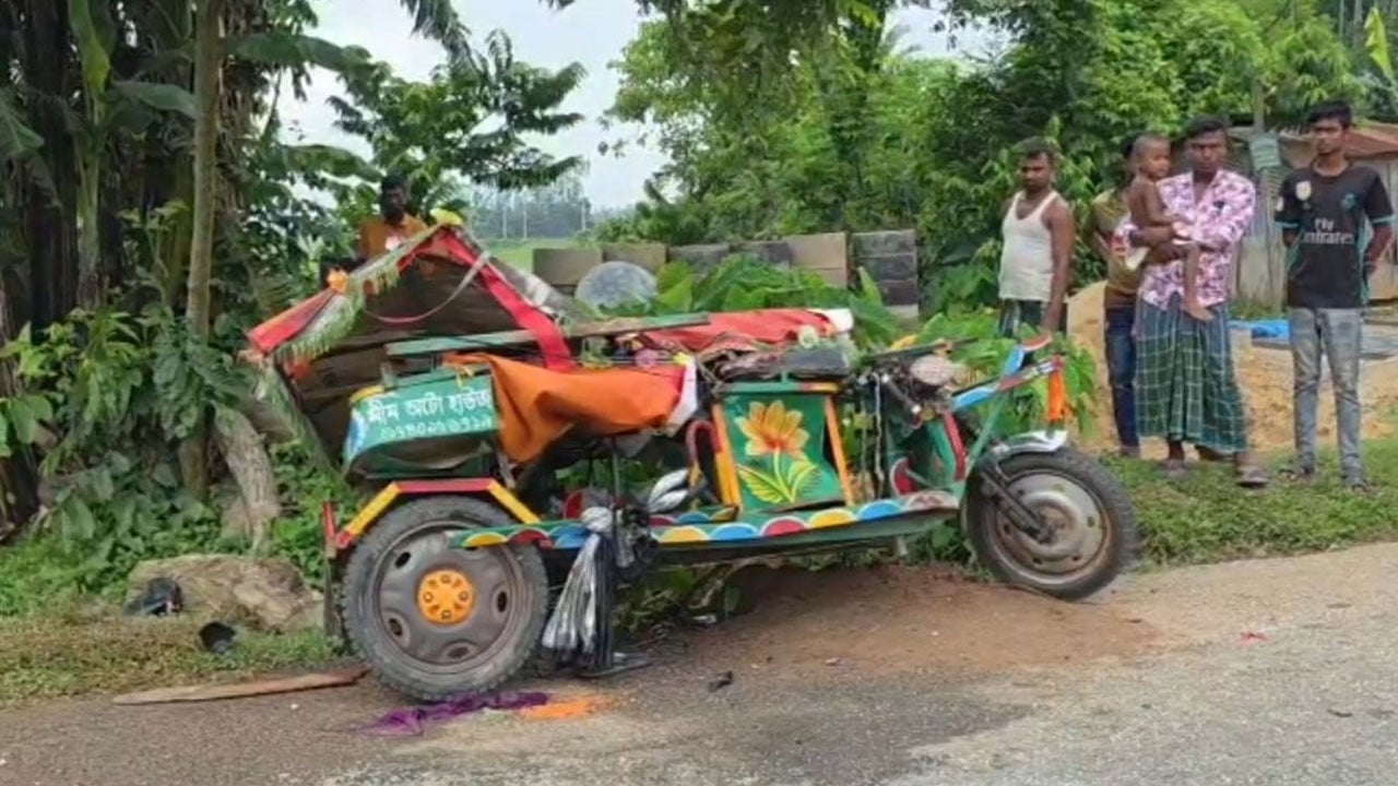 নালিতাবাড়ীতে সড়ক দুর্ঘটনায় অটোরিকশা চালকসহ এক যাত্রীর মৃত্যু