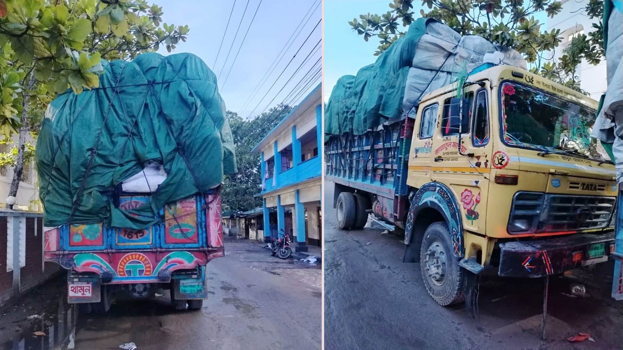 অস্ত্রের মুখে ৭৪ লাখ টাকার ঝুটবোঝাই দুই ট্রাক ডাকাতি