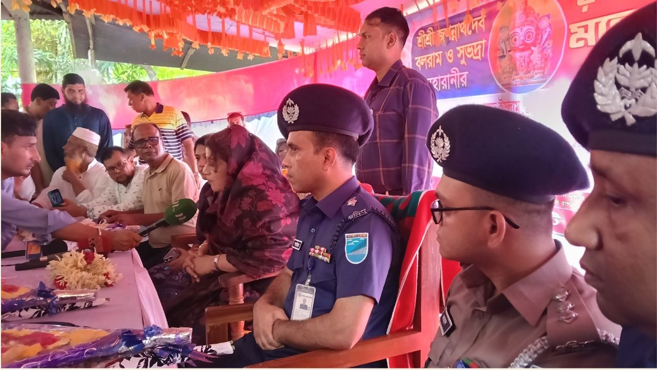 নগরকান্দায় নানা আয়োজনে রথযাত্রা পালিত