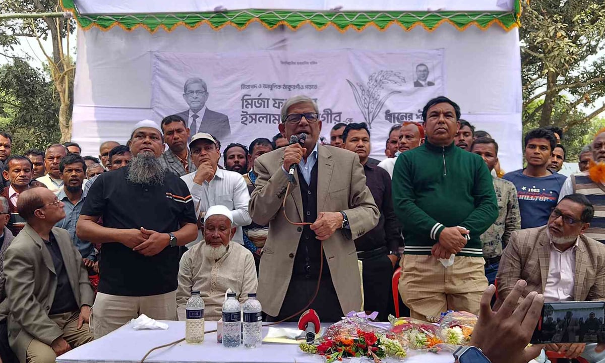 স্বাধীনতাবিরোধীদের কাছে দেশ নিরাপদ নয়: মির্জা ফখরুল