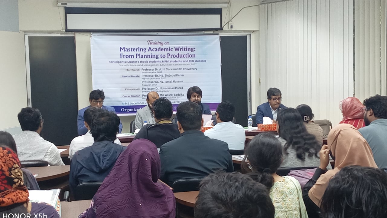 শাবিপ্রবিতে দুই দিনব্যাপী একাডেমিক রাইটিং প্রশিক্ষণ শুরু