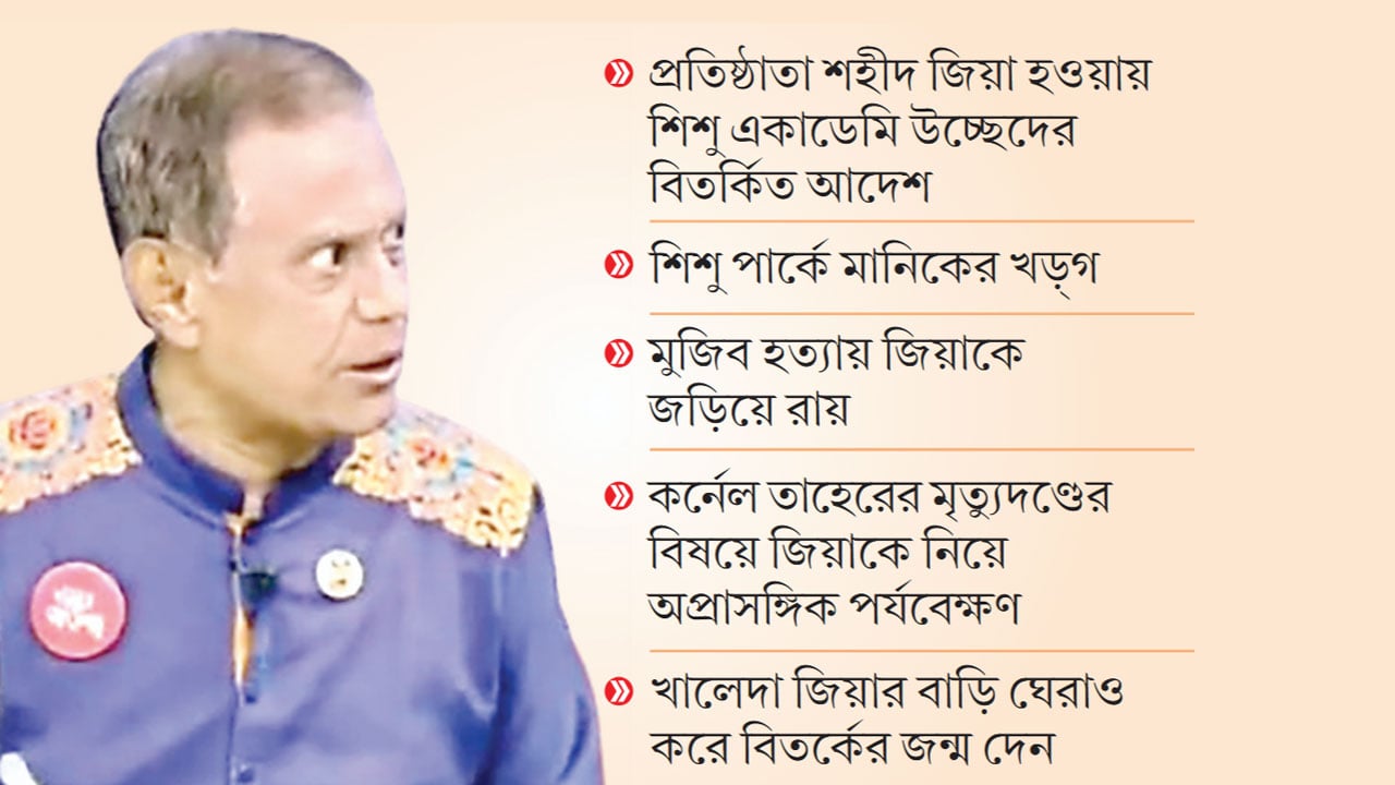 আওয়ামী ক্যাডার বিচারপতি মানিকের ‘জিয়া ফোবিয়া’