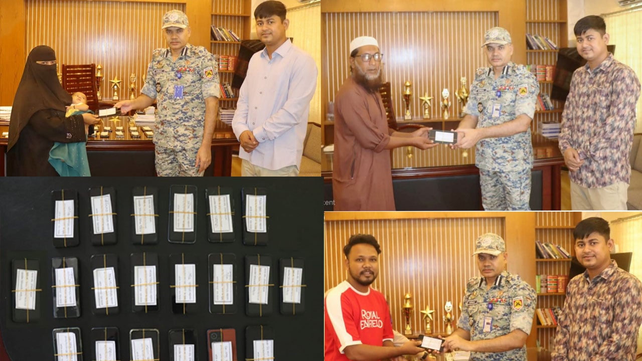 রোহিঙ্গা ক্যাম্পে অভিযানে এক বছরে ২৪৪টি হারানো মোবাইল উদ্ধার