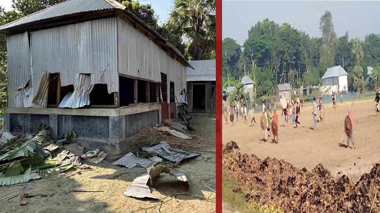 সালথায় বিএনপির দু’গ্রুপের সংঘর্ষে আহত শতাধিক