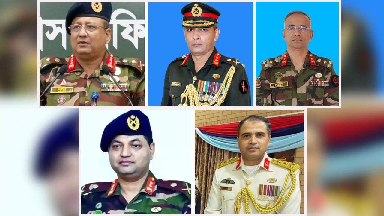 সিজিএস, পিএসও ও ডিজিএফআই প্রধানসহ সেনাবাহিনীর শীর্ষ পদে রদবদল
