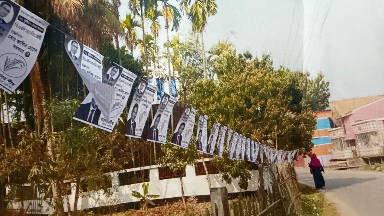 আচরণবিধি ভঙ্গ করে বিএনপি প্রার্থীর নির্বাচনি পোস্টার