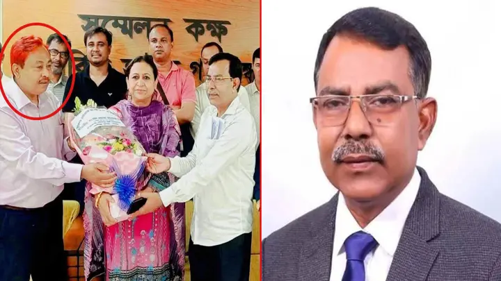 বিএনপির এমপিকে যুবলীগ নেতার ফুলেল শুভেচ্ছা, সাধারণ সম্পাদককে শোকজ