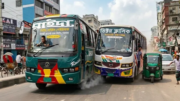 রাইদা ও ভিক্টর বাসের রেষারেষিতে প্রাণ গেল হেলপারের