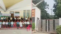 চুয়েটে নতুন উপাচার্য আসার খবরে ফটকে তালা দিয়ে শিক্ষার্থীদের অবস্থান
