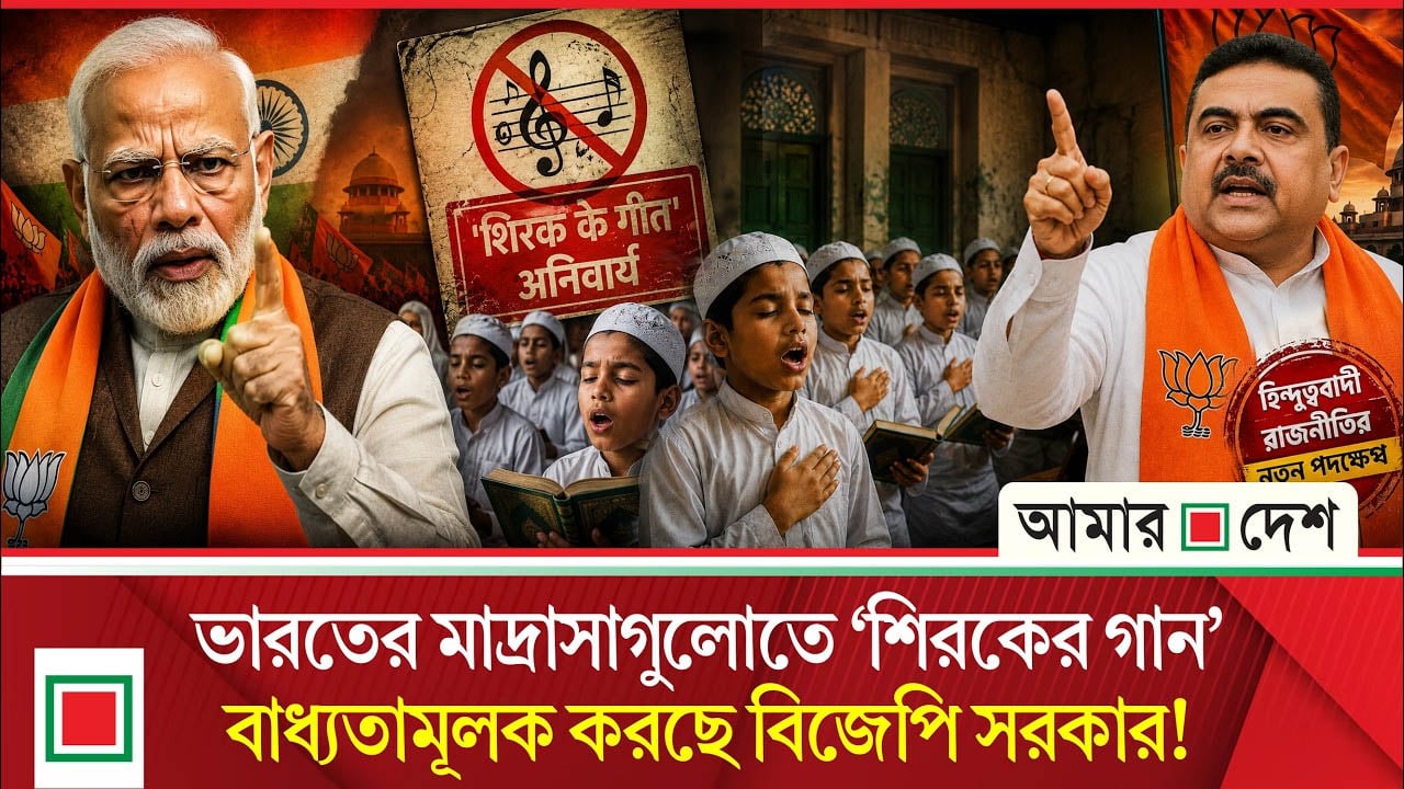 হিন্দুত্ববাদী রাজনীতির নতুন পদক্ষেপ, মাদরাসায় বাধ্যতামূলক ‘বন্দে মাতরম’