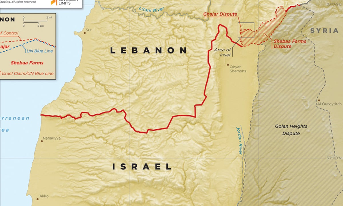লেবাননের মানচিত্রে নতুন করে রেখা টানতে চায় ইসরাইল