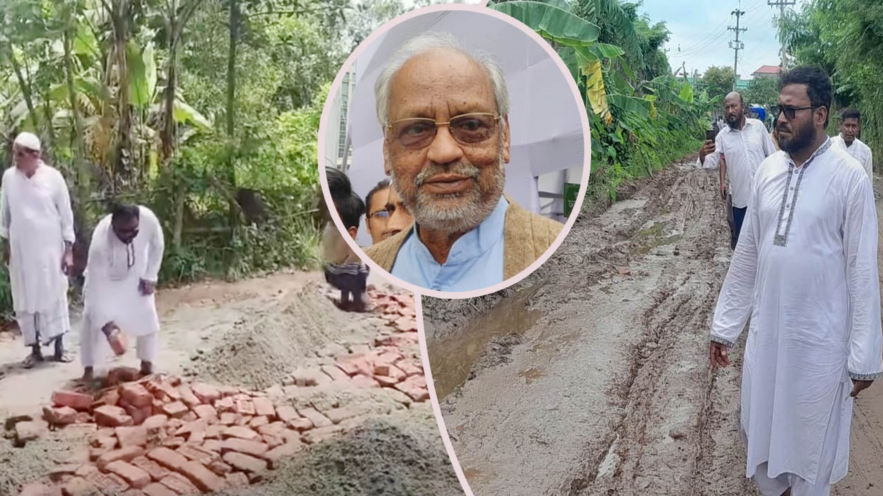 জনদুর্ভোগ লাঘবে জামায়াতের উদ্যোগে ৫ কিলোমিটার সড়ক সংস্কার