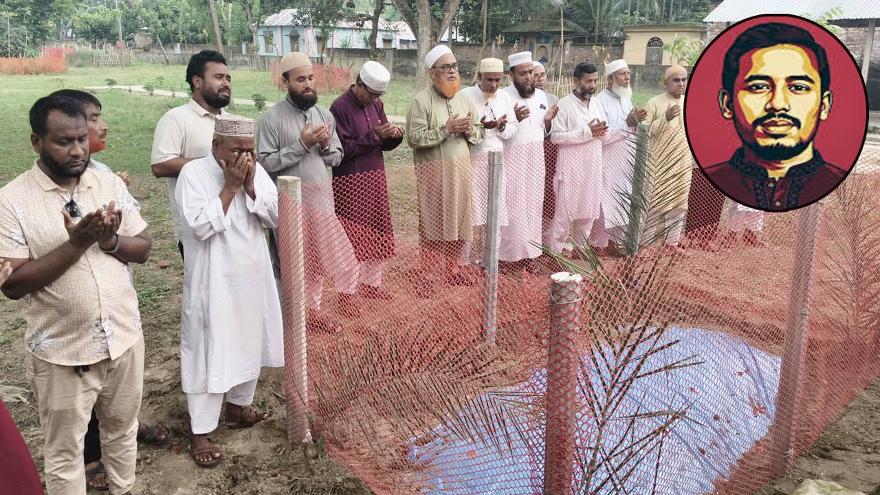 শহীদ সাইফুল্লাহ বারীর কবর জিয়ারত করলেন জামায়াত নেতারা